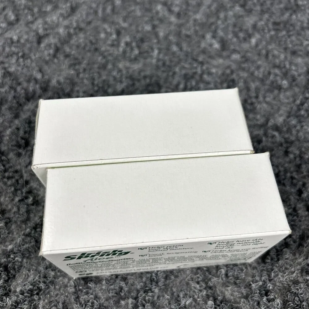 2 Vtg Irish Spring Soap Bar Deodorant Aloe 4.5 oz Made USA Shower Bath New